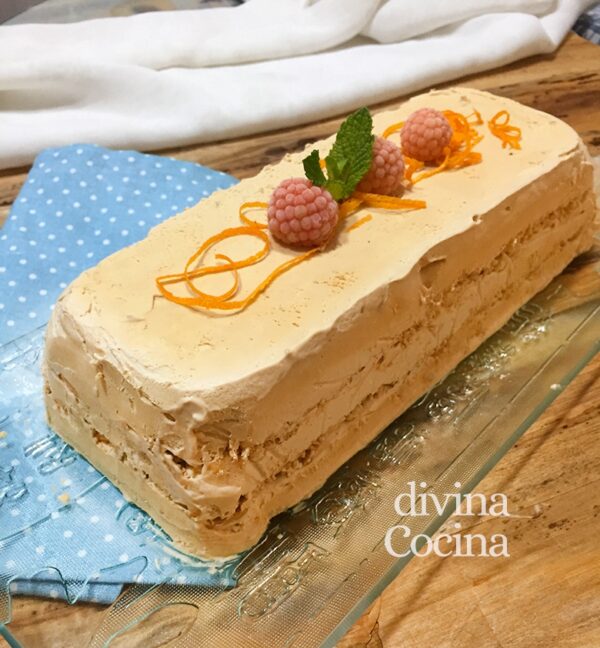 Tarta helada de dulce de leche