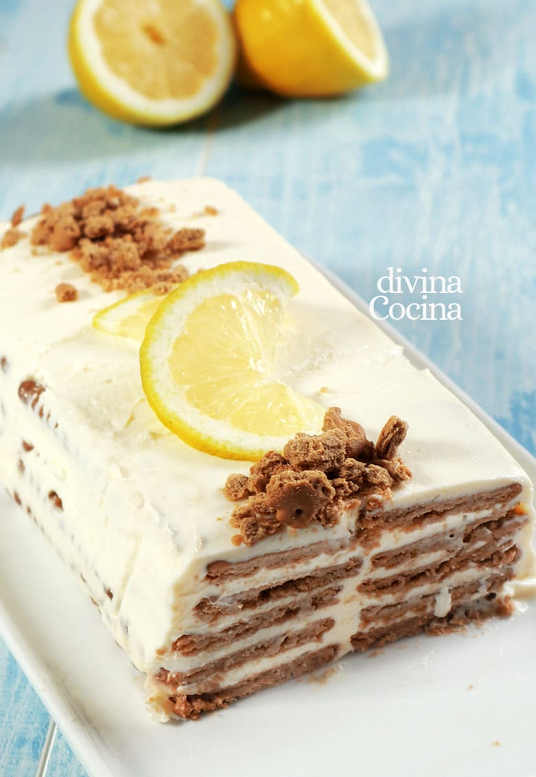 tarta helada de limon