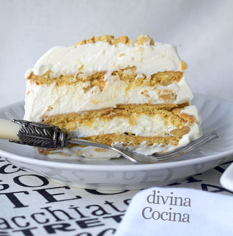 receta de tarta helada de nata y nueces receta de tarta helada de nata y nueces