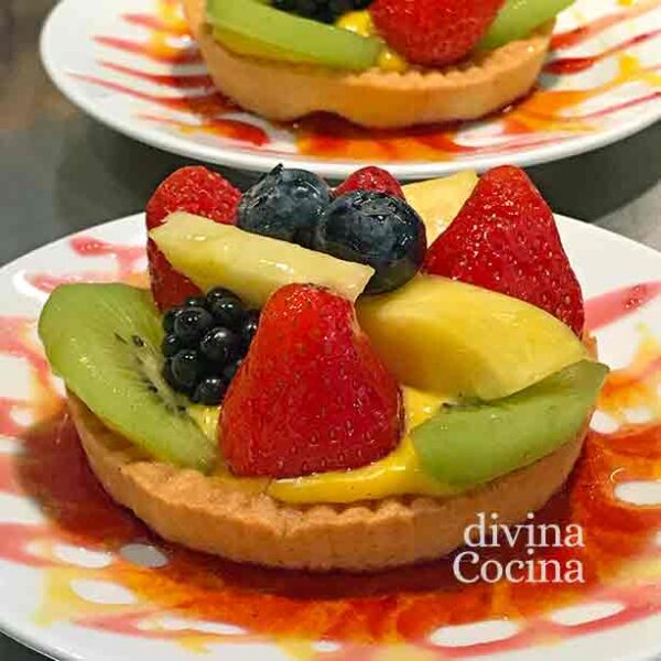 Tartaletas de fruta fáciles y rápidas
