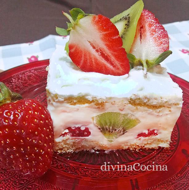 Tiramisú de frutas Tiramisú de frutas