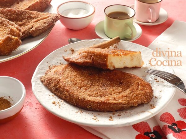 Torrijas de leche y canela