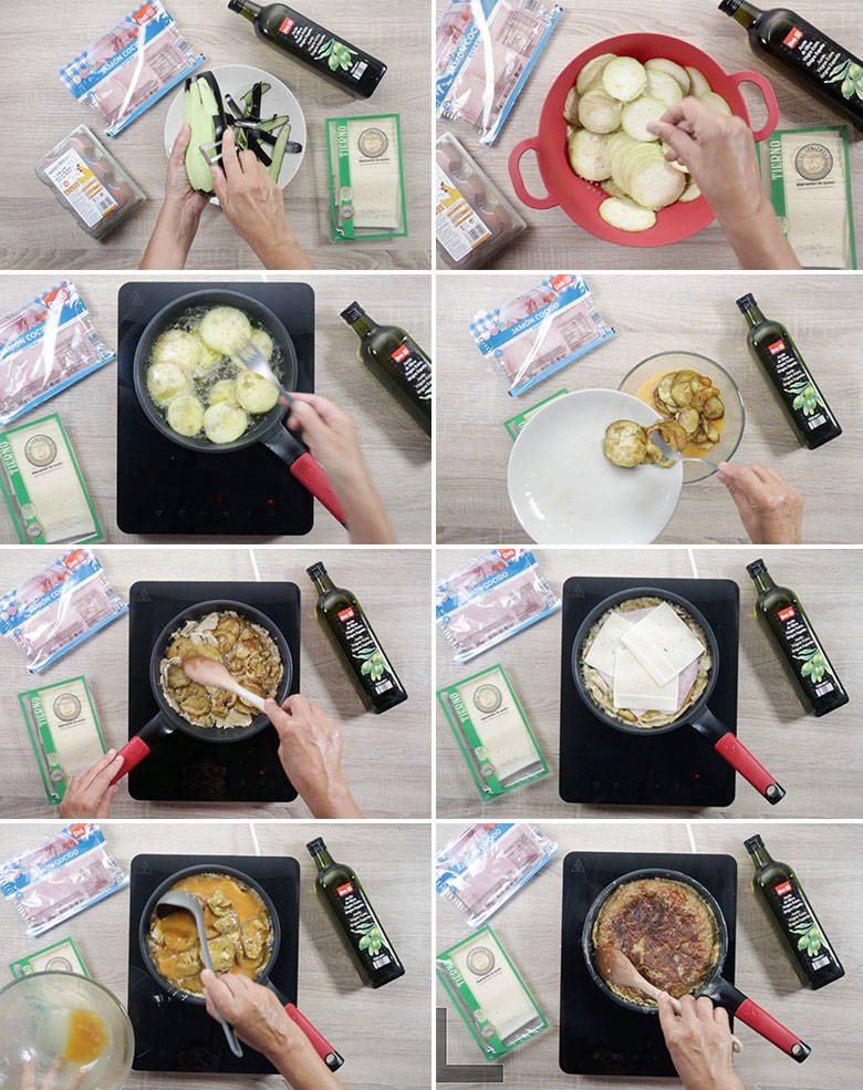 tortilla berenjenas paso a paso tortilla berenjenas paso a paso