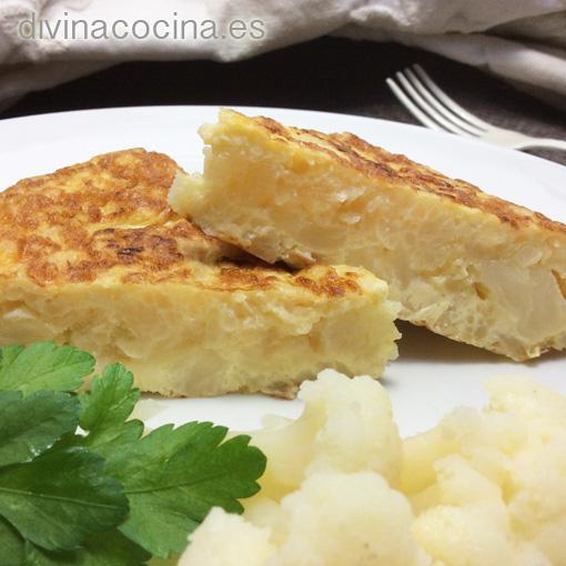 Tortilla de coliflor Tortilla de coliflor