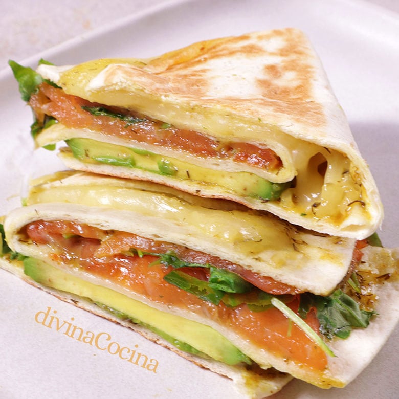 tortilla kack de salmon ahumado