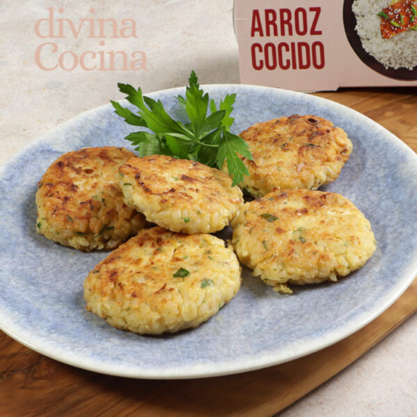 Tortitas de arroz y queso rápidas