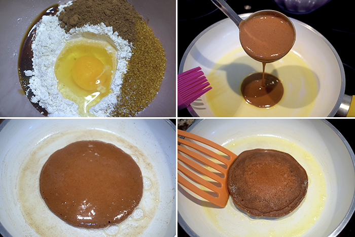 receta de tortitas de chocolate