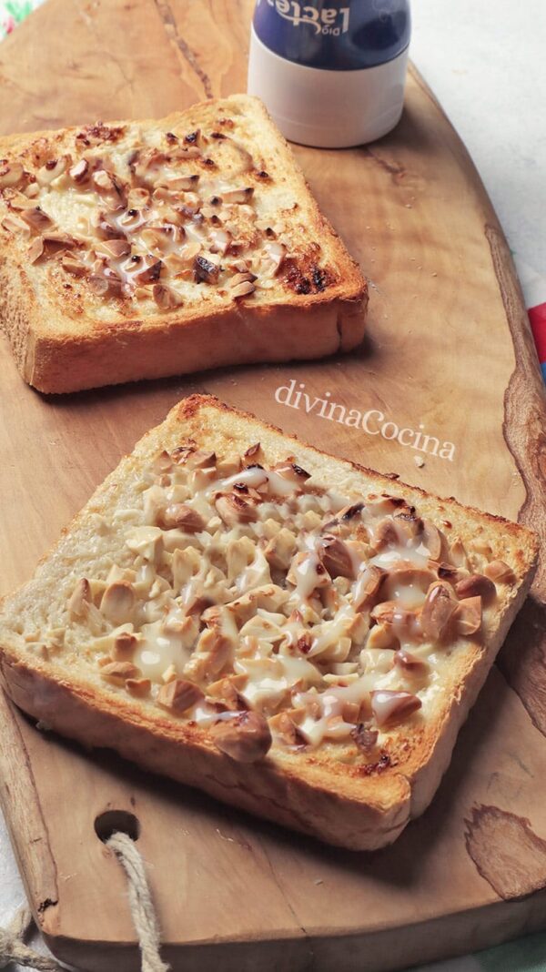 Tostadas de leche condensada