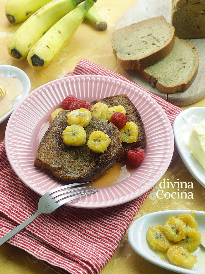 tostadas de pan de platano tostadas de pan de platano