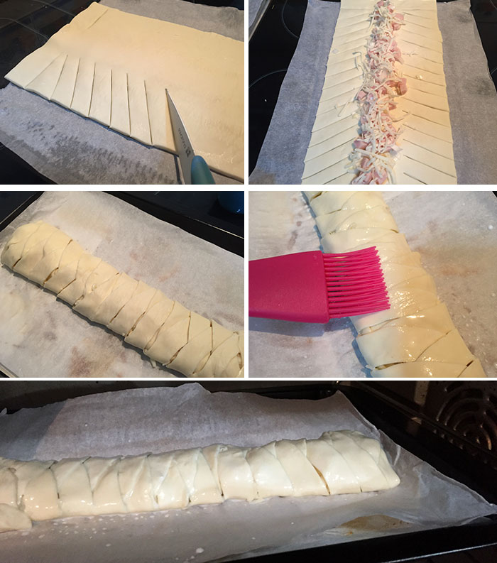 trenza de hojaldre salada paso a paso trenza de hojaldre salada paso a paso