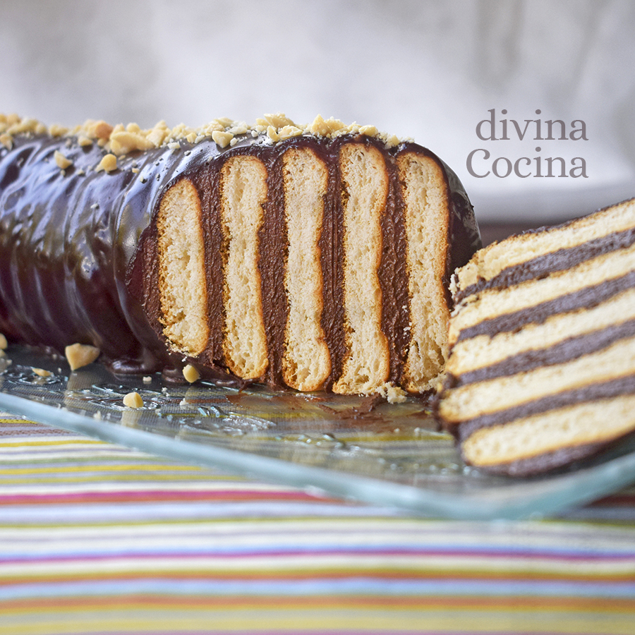 tronco de chocolate y galletas 3 tronco de chocolate y galletas 3