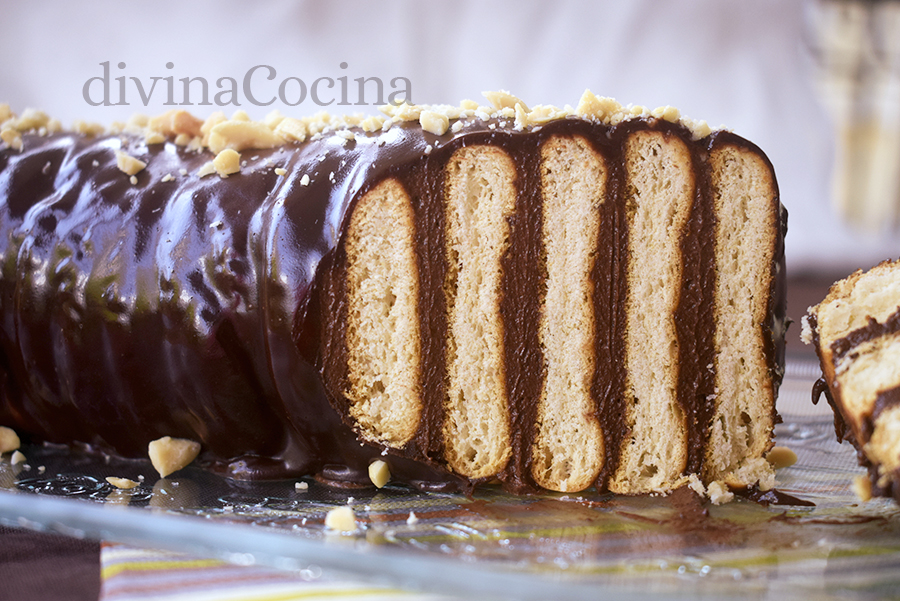 tronco de chocolate y galletas 1 tronco de chocolate y galletas 1