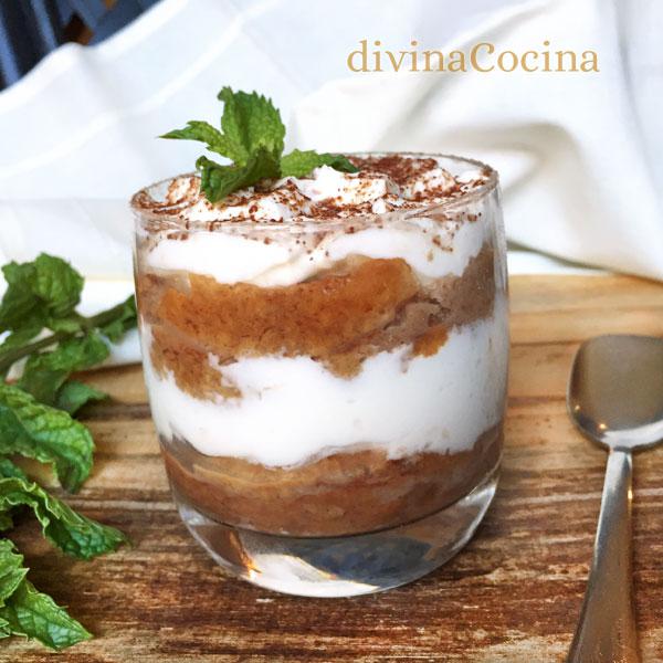 Vasito de tiramisú rápido