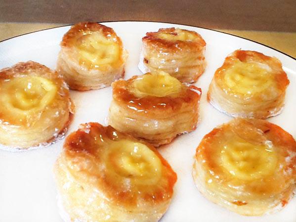 Volovanes de crema rápidos