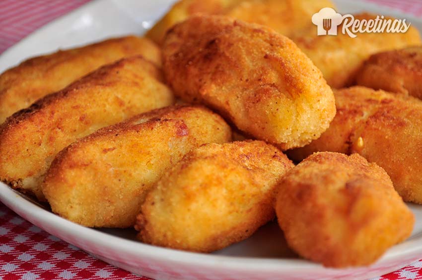 Receta de croquetas de patata y jamón