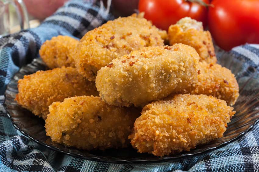 Receta de croquetas de jamón y pollo