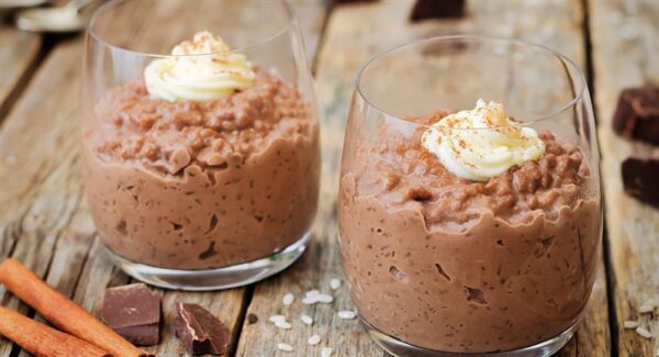 Arroz con leche de chocolate