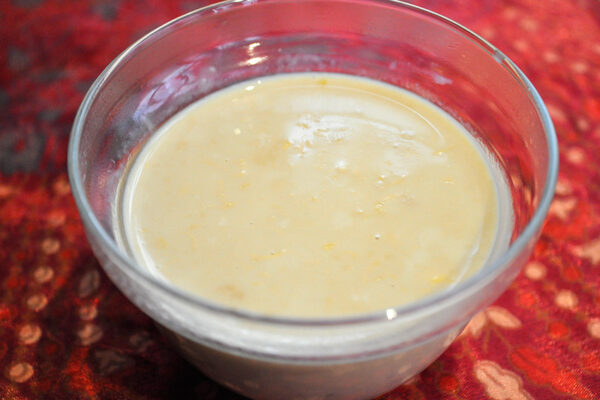 Arroz con leche y café