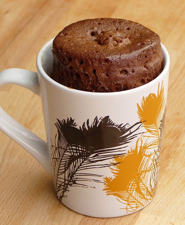 BROWNIE EN TAZA SIN AZUCAR
