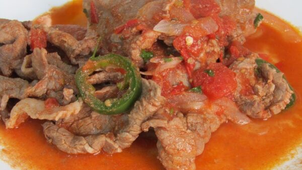 Bistec a la mexicana