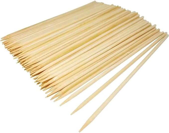 PARENCE - Set de 100 brochetas de madera de 25 cm para pinchos