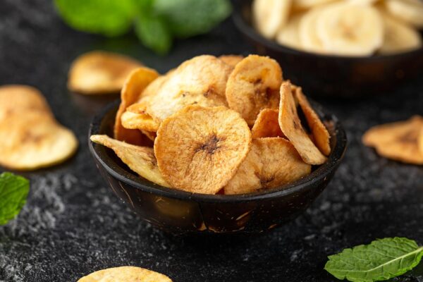 Chips de plátano crujientes