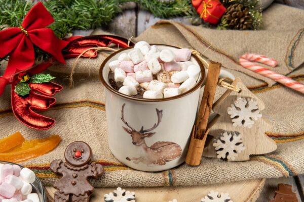 Chocolate caliente con malvaviscos