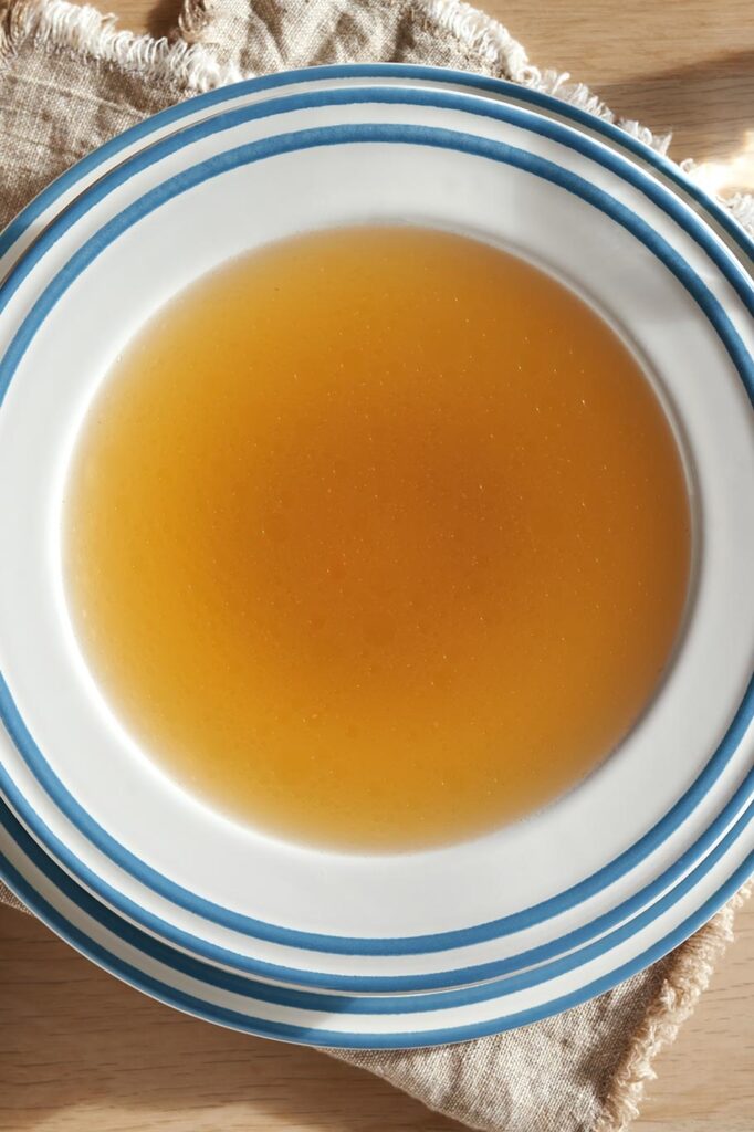 - Recetas de Cocina Vista de un consomé