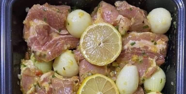 Costillas de cerdo al horno.