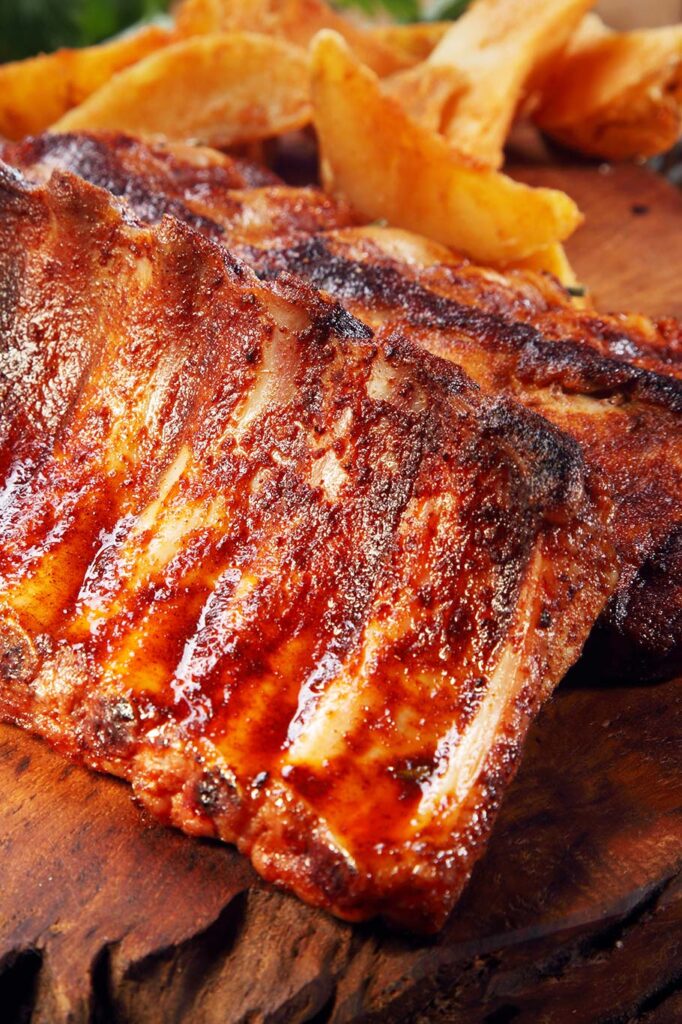 Costillas de cerdo con miel y tomillo