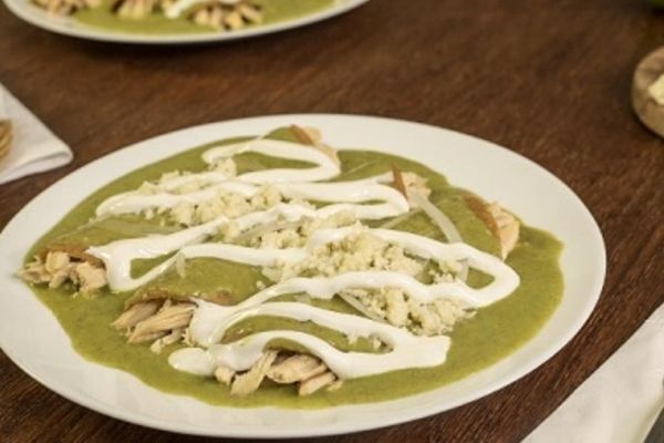 receta de enchiladas verdes 
