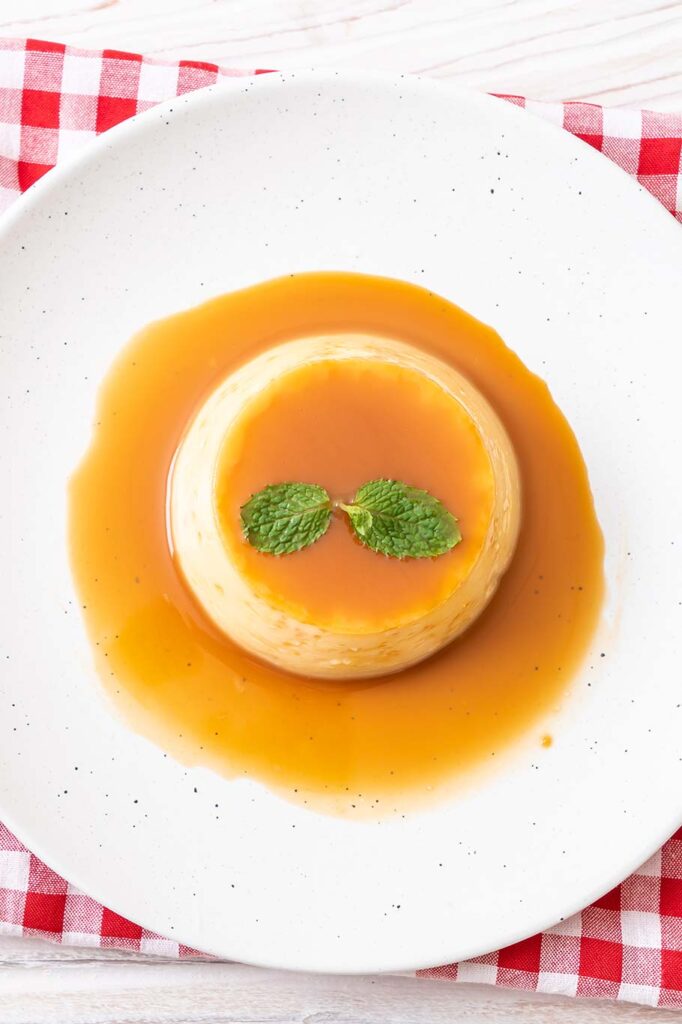 Flan de queso casero