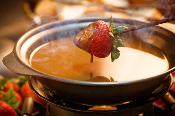 Fondue de dulce de leche