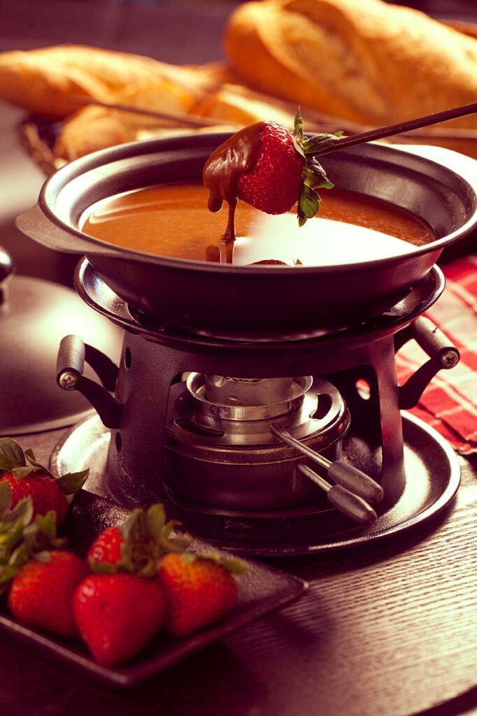 Fondue de dulce de leche