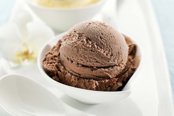 Helado de chocolate