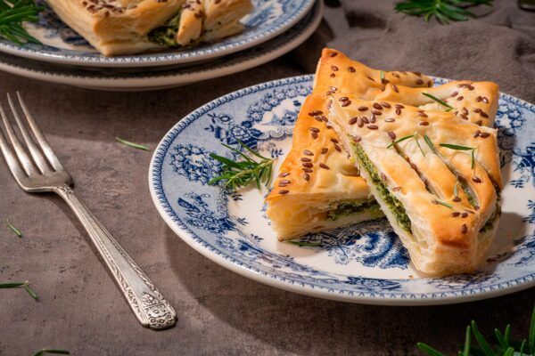 Hojaldre de espinacas y ricotta