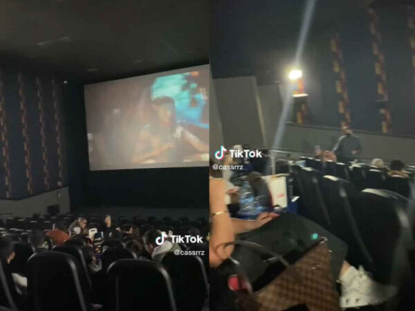 Los cachan haciendo lo que no debían en el cine y termino armándose revuelo