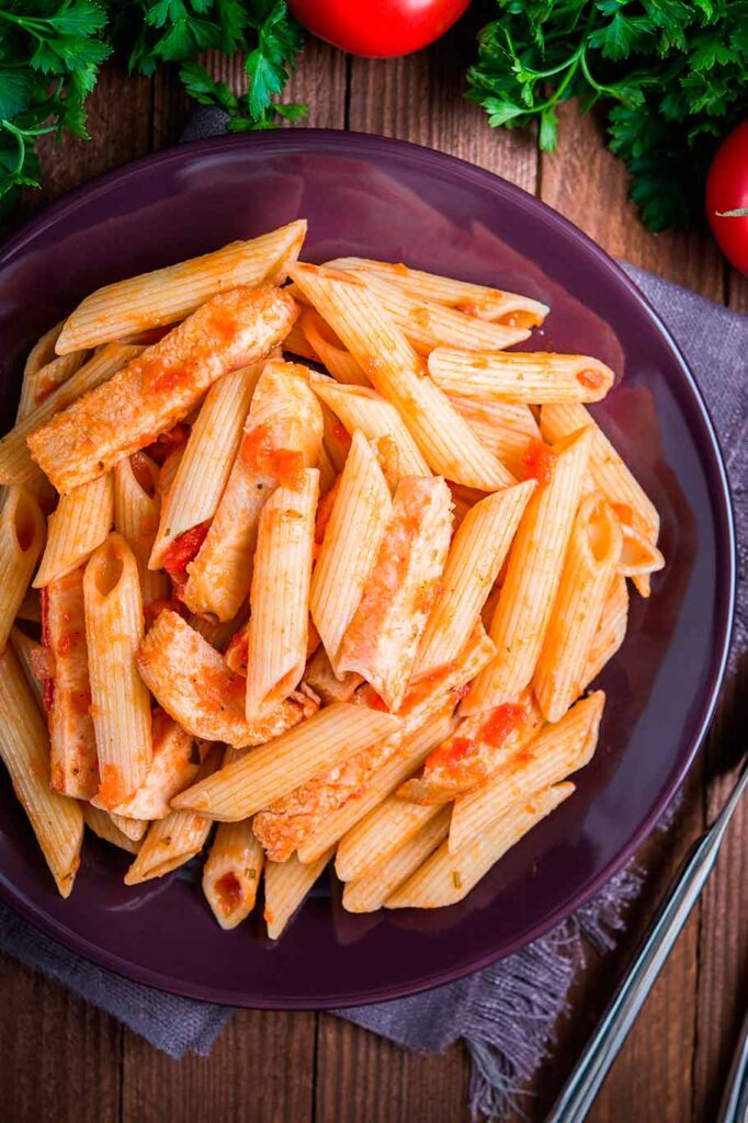 - Recetas de Cocina Plato de macarrones con pollo