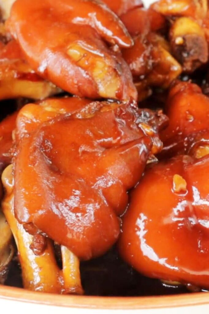 Vista de las manitas de cerdo