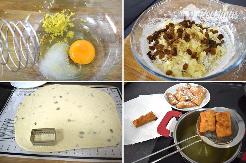 Cómo preparar los mini pasteles rellenos de manzana