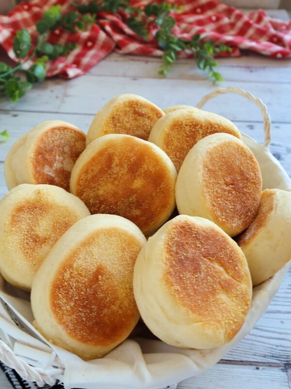 Muffins ingleses (pan en sartén)