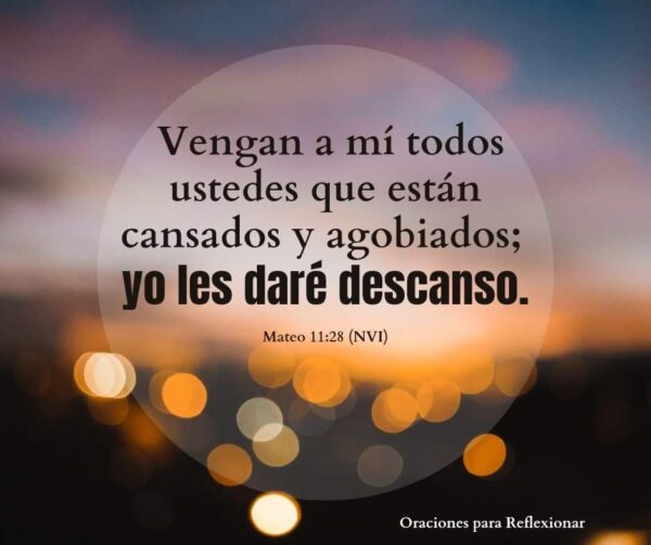 Oraciones para Reflexionar: Encontrando Descanso en Jesús