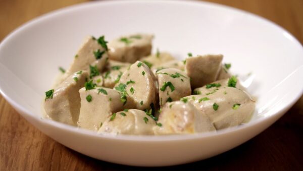 PECHUGAS DE POLLO EN SALSA DE CHAMPIÑONES