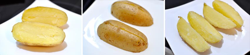 - Recetas de Cocina Así se cortan las patatas gajo.