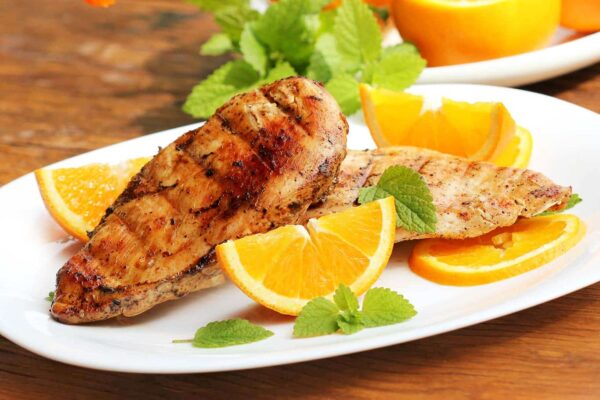 Pechugas a la naranja
