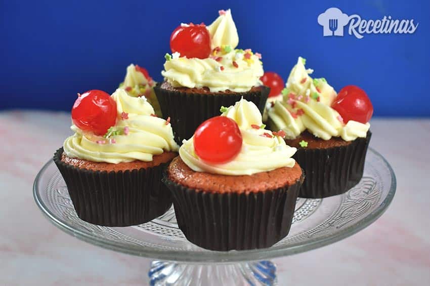 Receta de cupcakes de red velvet