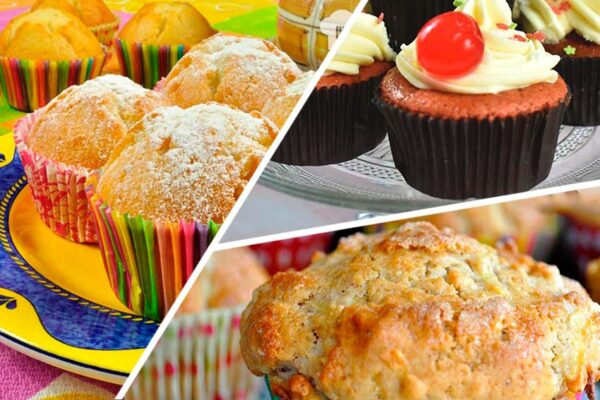 ¿Qué diferencia hay entre magdalenas, muffins y cupcakes?