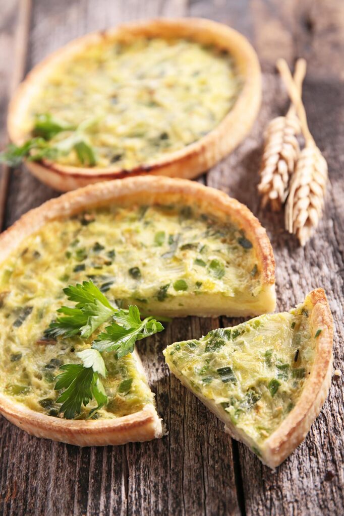 Quiche de puerros