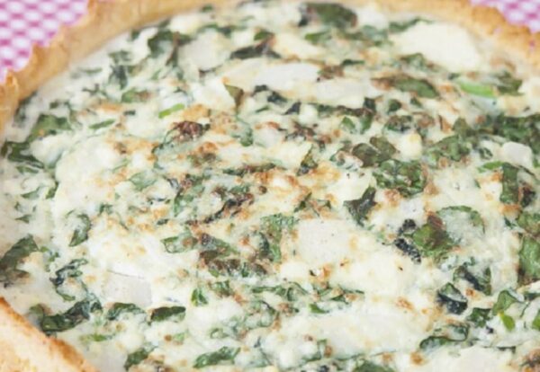 Quiche funcional de espinacas