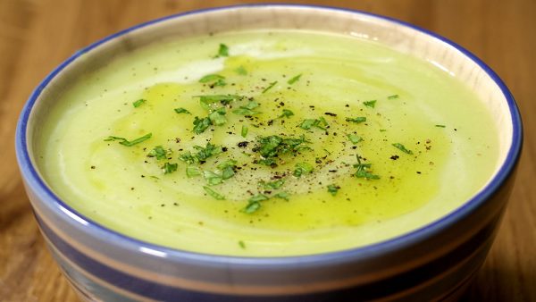 CREMA FRIA DE COLIFLOR Y MANZANA